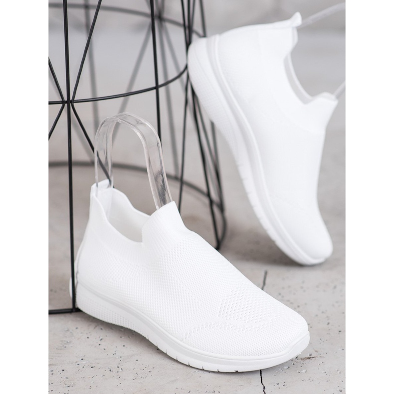 SHELOVET Zapatillas sin cordones blanco 1