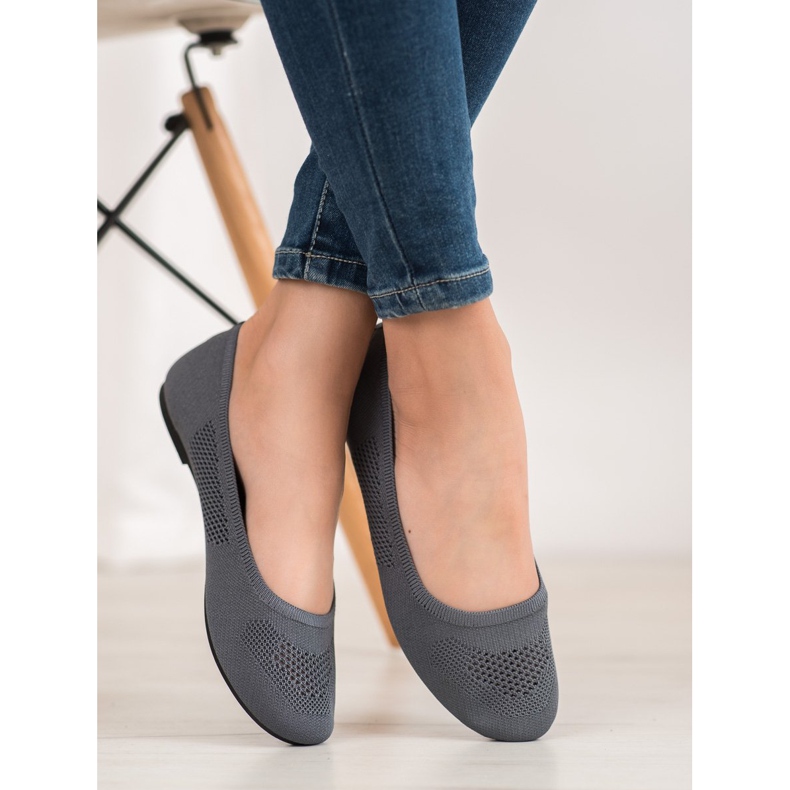 BAOLIKANG Bailarinas grises caladas 1 BAOLIKANG Bailarinas grises caladas 1