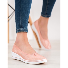 Comer Bailarinas con purpurina rosa 1