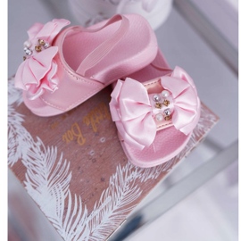 FRROCK Chanclas Infantiles Niña Lazo Perla Rosa Senari rosado amarillo 3