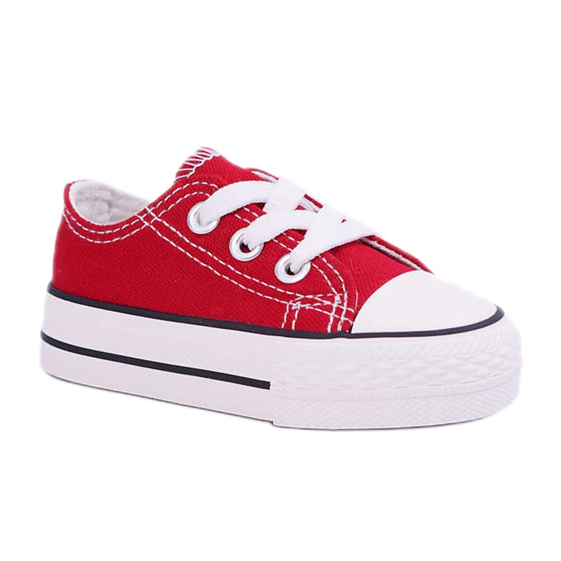 FRROCK Zapatos deportivos Filemon Classic rojos para niños blanco 3