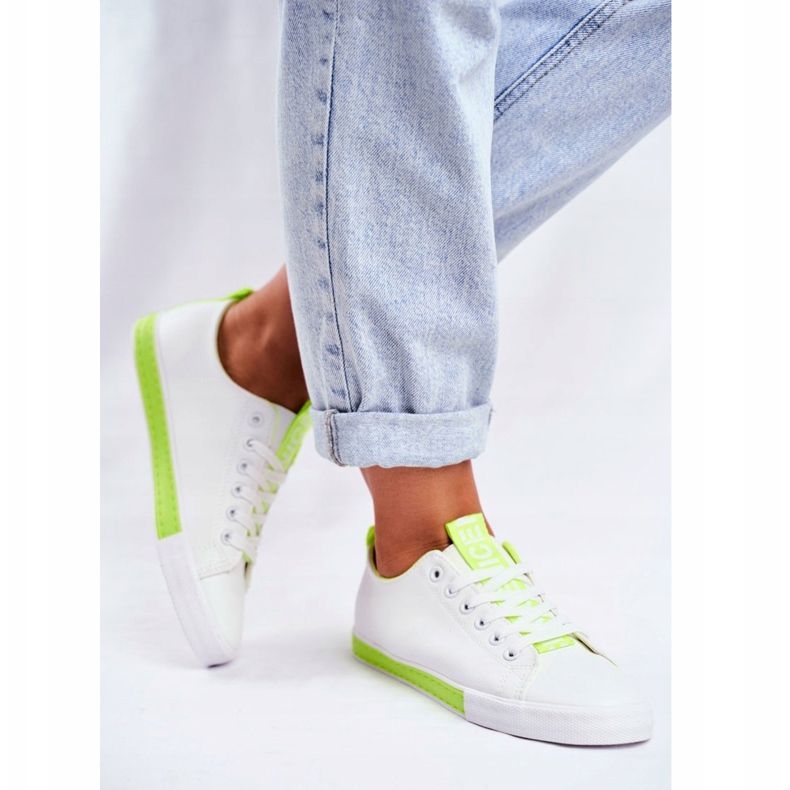 PS1 Zapatos deportivos Classic Green Ville para mujer blanco verde 2