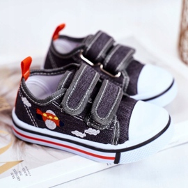 PL1 Deportivas Infantiles Velcro Nimalo Gris 2