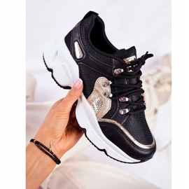 SEA Zapatos Deportivos Mujer Negro Dorado Beijing amarillo 6