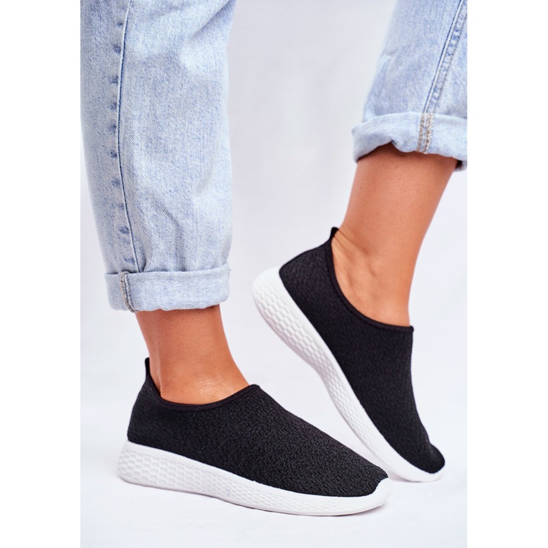 SEA Zapatillas deportivas sin cordones para mujer Black Hopin negro 2