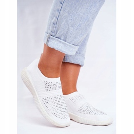 PS1 Zapatillas Deportivas Sin Cordones Mujer Blancas con Circonita Cúbica Sidonim blanco 1 PS1 Zapatillas Deportivas Sin Cordones Mujer Blancas con Circonita Cúbica Sidonim blanco 1