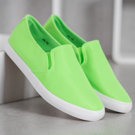 Bona Slipons Clásicos verde 3