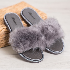 Bona Zapatillas con estilo con piel gris 4
