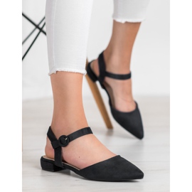 Goodin Zapatos negros con tacón abierto 4