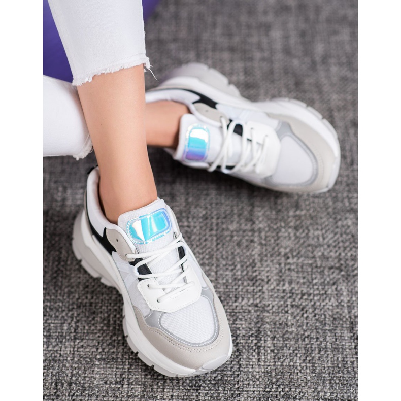 Weide Zapatillas deportivas blanco negro gris 1