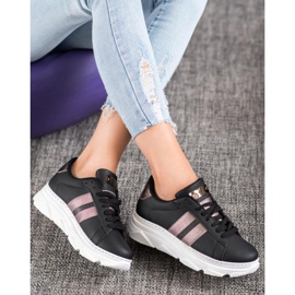 Weide Zapatillas en la plataforma negro multicolor 2 Weide Zapatillas en la plataforma negro multicolor 2