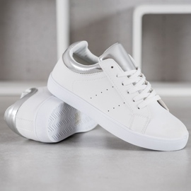 Zapatos deportivos blancos gris 4