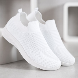 SHELOVET Zapatos sin cordones textiles blanco 3