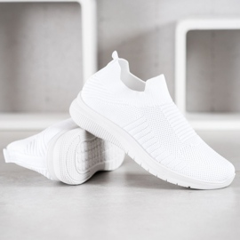 SHELOVET Zapatos sin cordones textiles blanco 4
