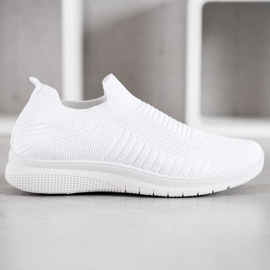 SHELOVET Zapatos sin cordones textiles blanco 5