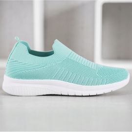 SHELOVET Zapatos sin cordones textiles multicolor verde 3