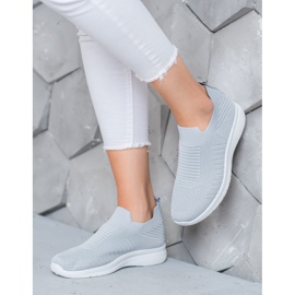 SHELOVET Zapatos sin cordones textiles gris 2 SHELOVET Zapatos sin cordones textiles gris 2