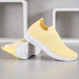 SHELOVET Zapatos sin cordones textiles amarillo 3