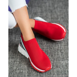 SHELOVET Calzado Deportivo Textil blanco negro rojo 1