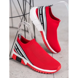 SHELOVET Calzado Deportivo Textil blanco negro rojo 3