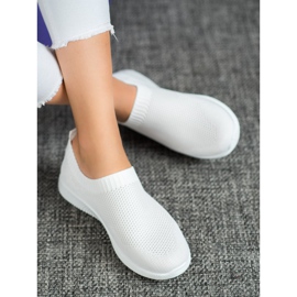 SHELOVET Slipons cómodos calados blanco 1 SHELOVET Slipons cómodos calados blanco 1