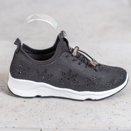 SUPER COOL Zapatillas negras con cristales negro 2