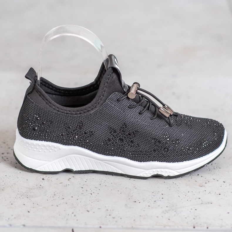 SUPER COOL Zapatillas negras con cristales negro 2