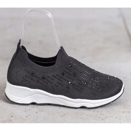 SUPER COOL Zapatos sin cordones con cristales negro 4