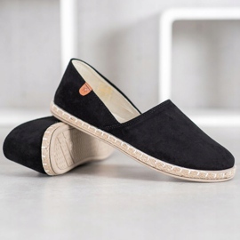 SHELOVET Alpargatas negras sin cordones negro 3