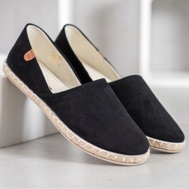 SHELOVET Alpargatas negras sin cordones negro 4