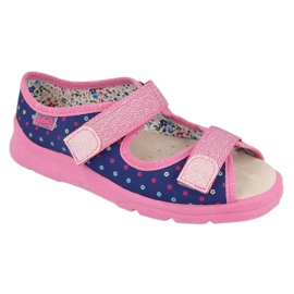 Calzado infantil befado 869Y137 azul marino rosado multicolor 1