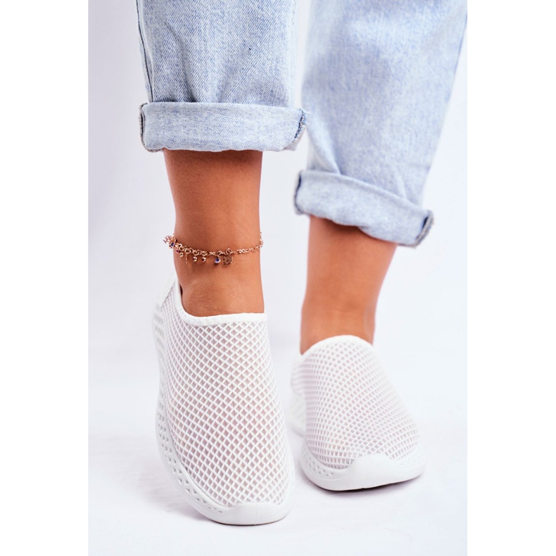 SEA Zapatos Deportivos Sin Cordones Mujer Blanco Gestacio 2