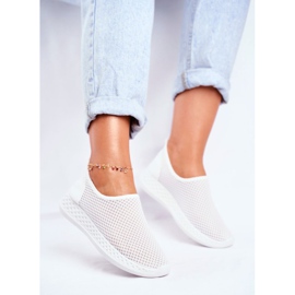 SEA Zapatos Deportivos Sin Cordones Mujer Blanco Gestacio 3