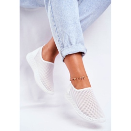 SEA Zapatos Deportivos Sin Cordones Mujer Blanco Gestacio 4