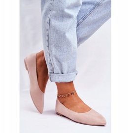 PS1 Bailarinas Mujer Eco-Suede Beige Bellissima 3