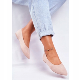 PS1 Bailarinas Mujer Eco-Suede Beige Bellissima 4