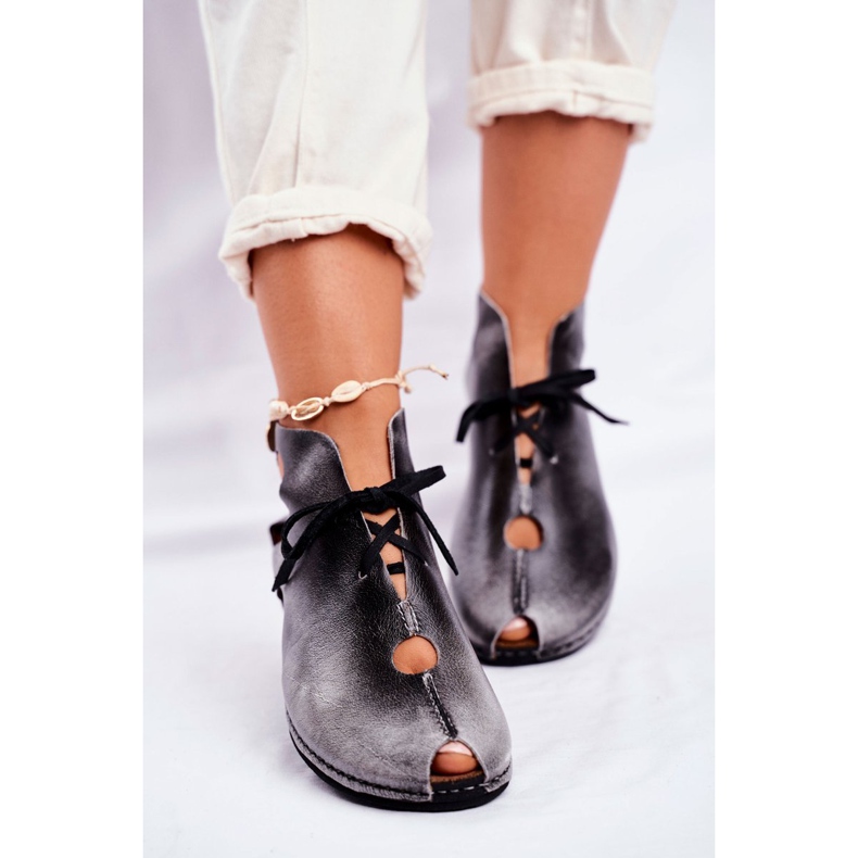 Zapatos brogue de mujer Maciejka Popiel 03426-03 gris 1 Zapatos brogue de mujer Maciejka Popiel 03426-03 gris 1