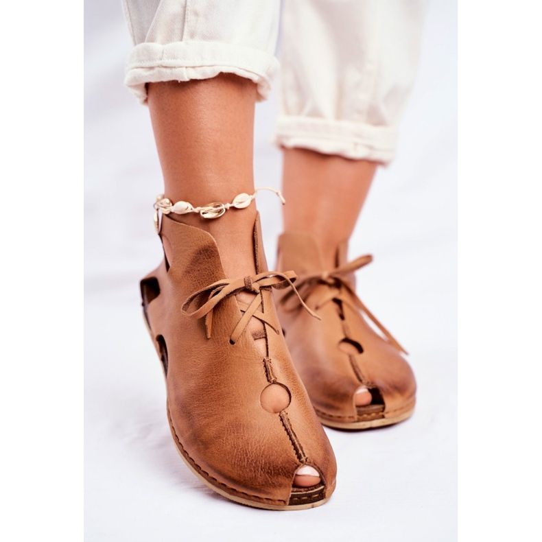 Zapatos brogue para mujer Maciejka Rude 03426-19 marrón 2