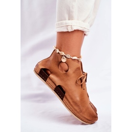 Zapatos brogue para mujer Maciejka Rude 03426-19 marrón 3