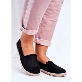 NEWS Alpargatas negras sin cordones para mujer negro 1