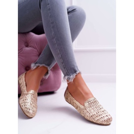 Bailarinas para mujer Lu Boo Braided Golden 4Ever dorado 4