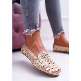 Bailarinas para mujer Lu Boo Braided Golden 4Ever dorado 5