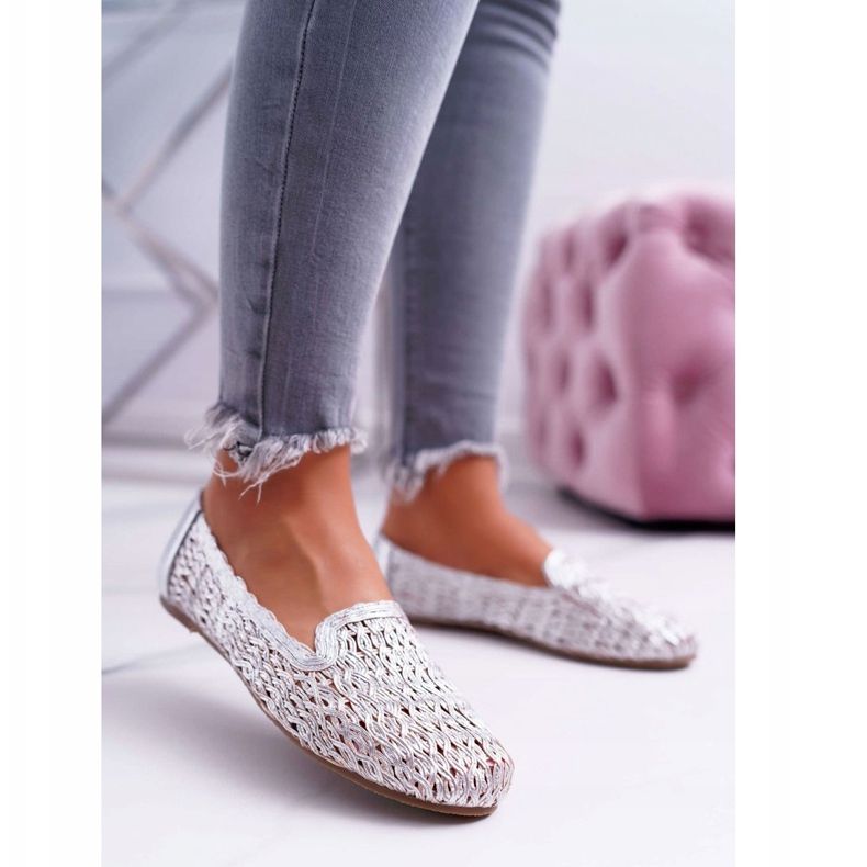 Bailarinas de Mujer Lu Boo Braided Silver 4Ever gris 1