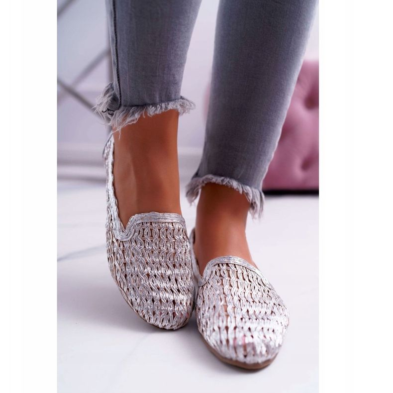 Bailarinas de Mujer Lu Boo Braided Silver 4Ever gris 2