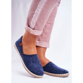 NEWS Alpargatas sin cordones Vulcan azul marino para mujer 1