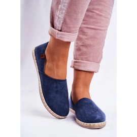 NEWS Alpargatas sin cordones Vulcan azul marino para mujer 2