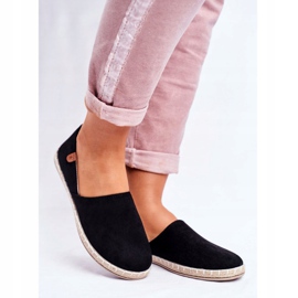 NEWS Alpargatas negras sin cordones para mujer negro 1