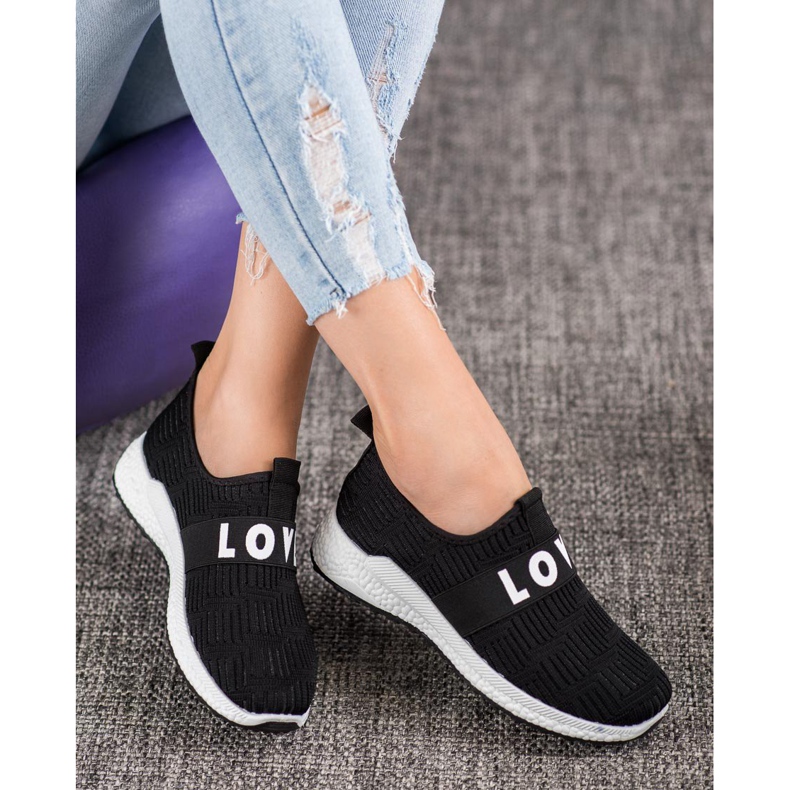 SHELOVET Zapatos sin cordones Love negro 2