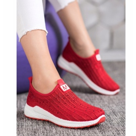 SHELOVET Zapatos rojos con cristales 1 SHELOVET Zapatos rojos con cristales 1