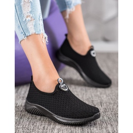 SHELOVET Calzado deportivo calado negro 1